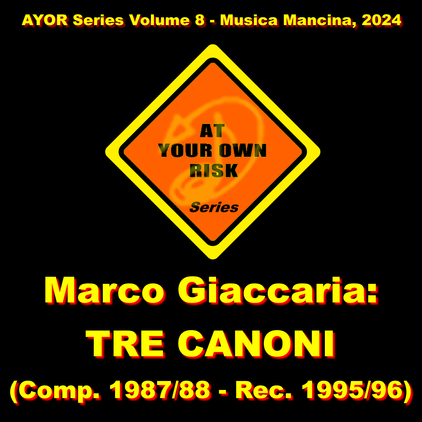 Marco Giaccaria - TRE CANONI - cover